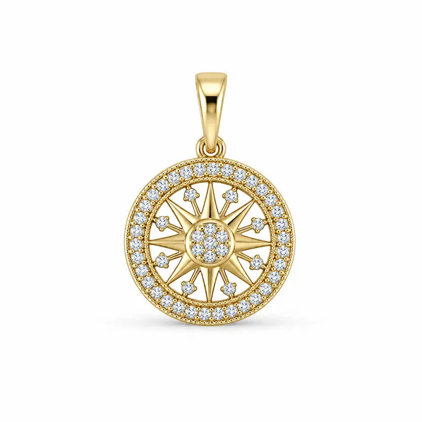 Celestial Sunburst  Pendant