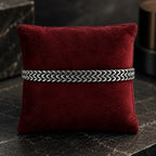 Polished Leaf-Link Men's Bracelet