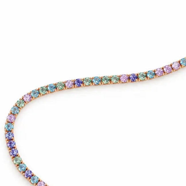 Pastel Rainbow Tennis Bracelet