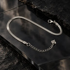 Snake Chain Silver Plated Bracelet