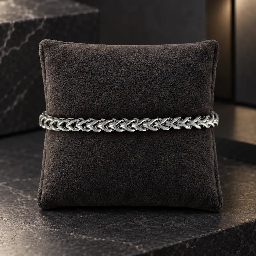 Double Wheat-Link Men's Bracelet