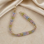 Multicolor Pastel Tennis Bracelet
