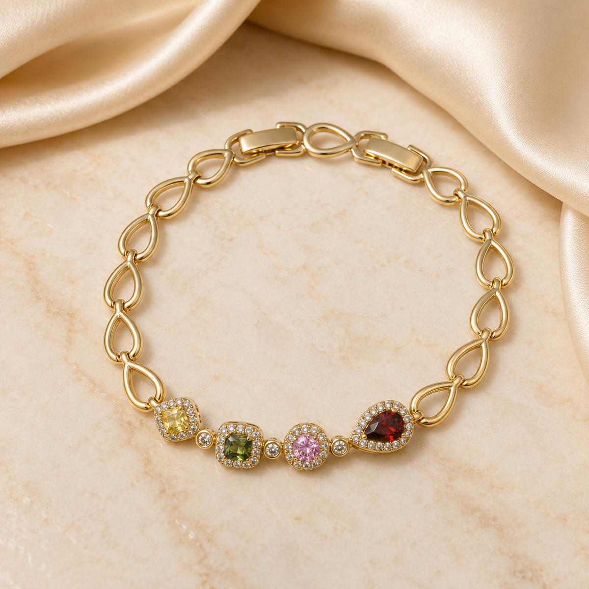 Geometric Multicolor Bracelet