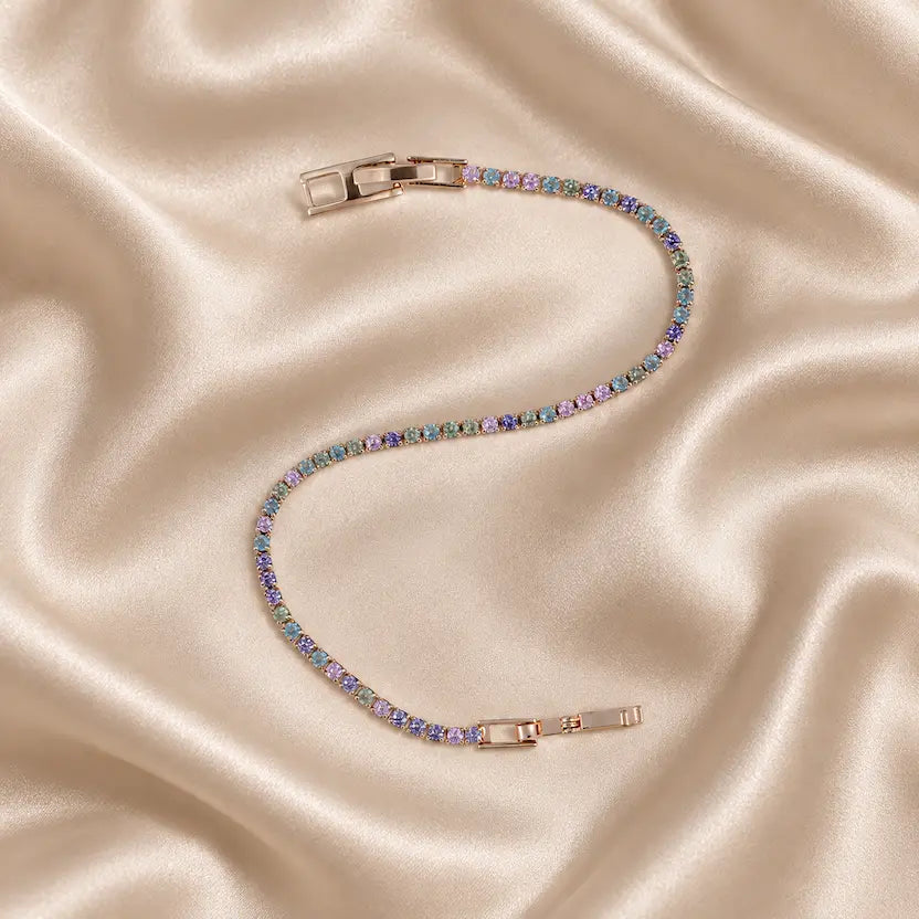 Pastel Rainbow Tennis Bracelet