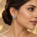 Crystal Starburst Stud Earrings