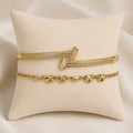 Golden Chemistry Bracelet Duo