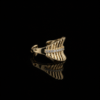 Crystal Wing Gold-Tone Minimal Ear Cuff