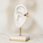 Crystal Wing Gold-Tone Minimal Ear Cuff