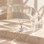 Solitaire CZ Pendant Necklace