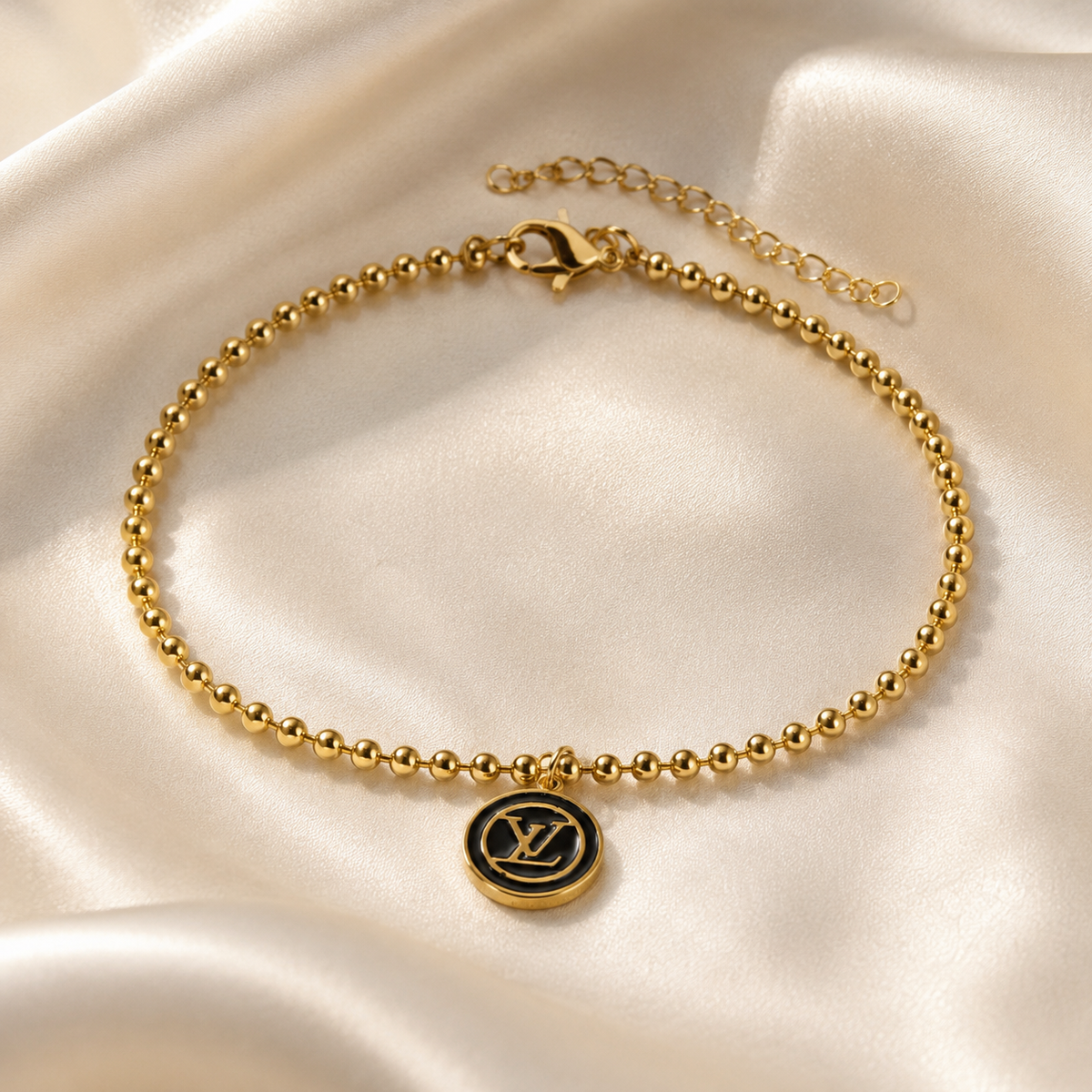 Monogram Ball Bead Chain Bracelet