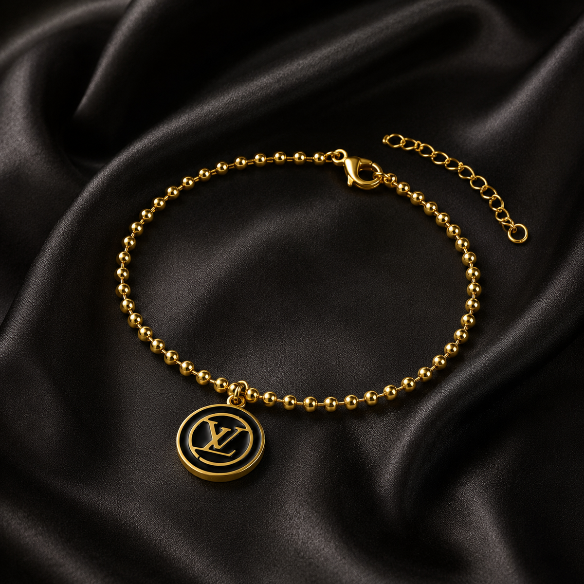 Monogram Ball Bead Chain Bracelet