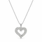 Open Heart Pendant Necklace