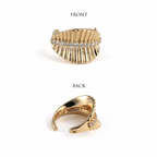 Crystal Wing Gold-Tone Minimal Ear Cuff