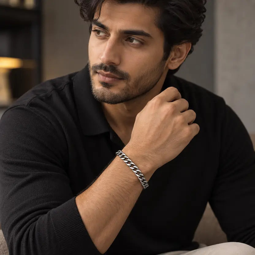 Classic Curb-Link Men's Bracelet