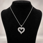 Open Heart Pendant Necklace