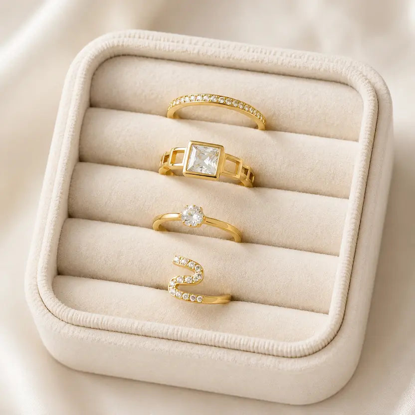 Golden Hour Ring Stack