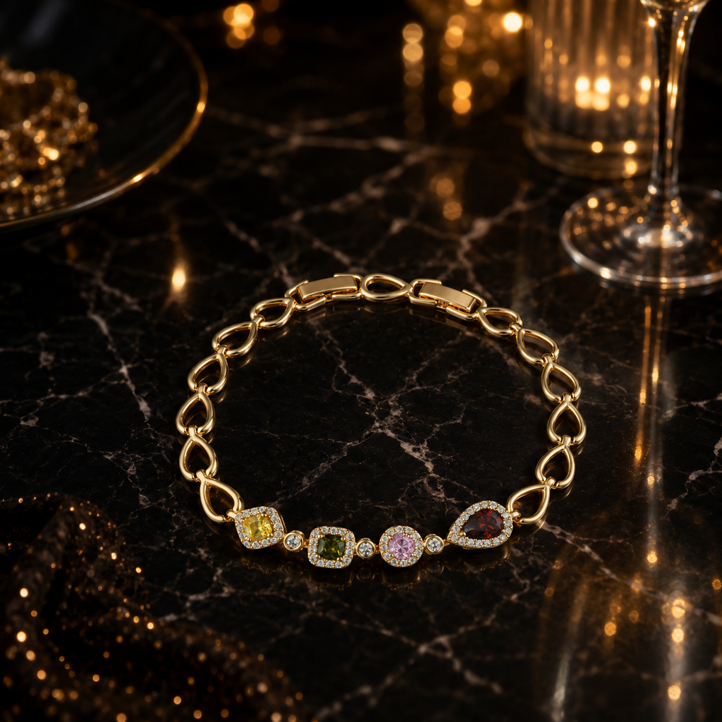 Geometric Multicolor Bracelet