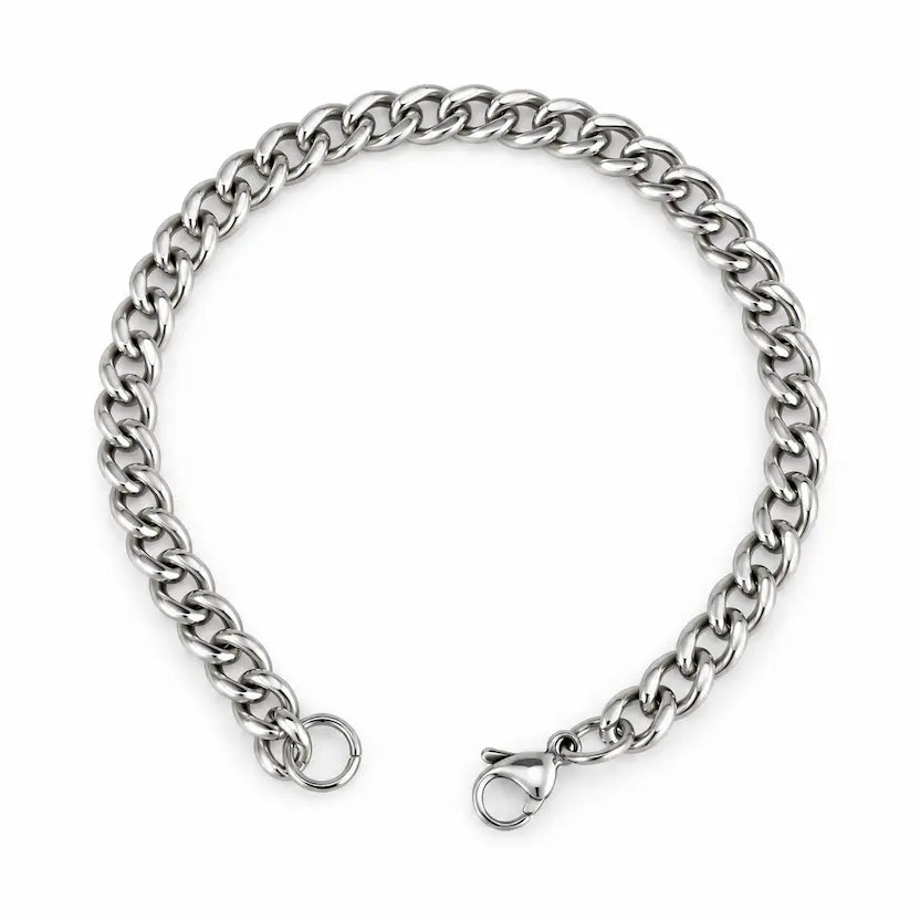 Slim Curb-Link Men's Bracelet