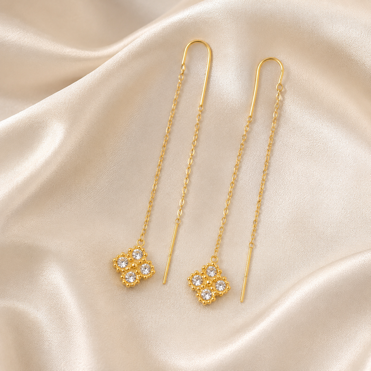 Sui Dhaaga Square Dangler Earrings