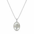 Tree of Life Oval Pendant Necklace
