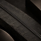 Polished Leaf-Link Men's Bracelet