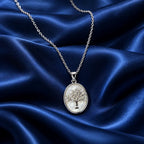 Tree of Life Oval Pendant Necklace