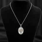 Tree of Life Oval Pendant Necklace