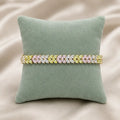 Multicolor Pastel Tennis Bracelet