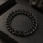 Black Cuban-Link Men's Bracelet