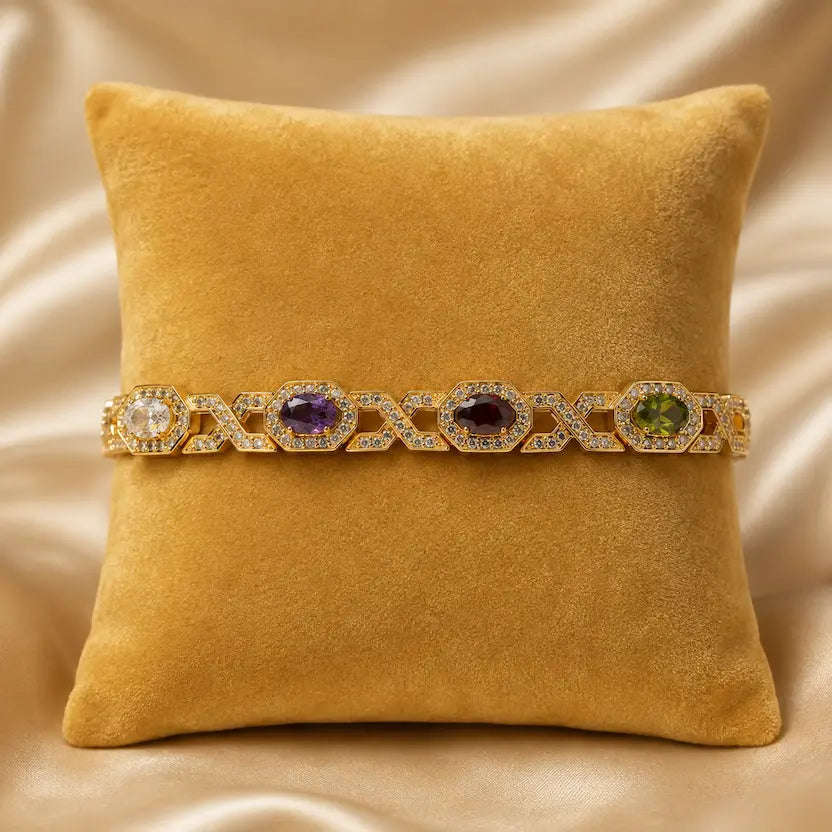 Multicolor Halo Bracelet