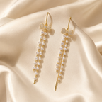 Sui Dhaaga Bow Pearl Dangler Earrings