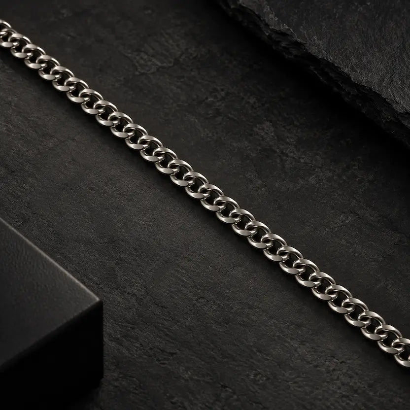 Slim Curb-Link Men's Bracelet