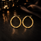 Minimal Round Hoop Earrings