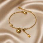 Multi Charm Story Chain Bracelet