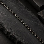 Gunmetal Magnetic Curb Men's Bracelet