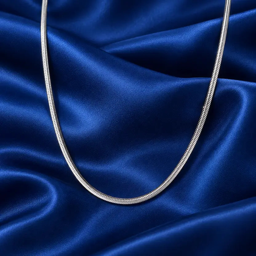 Silver Plated Snake Chain Necklace