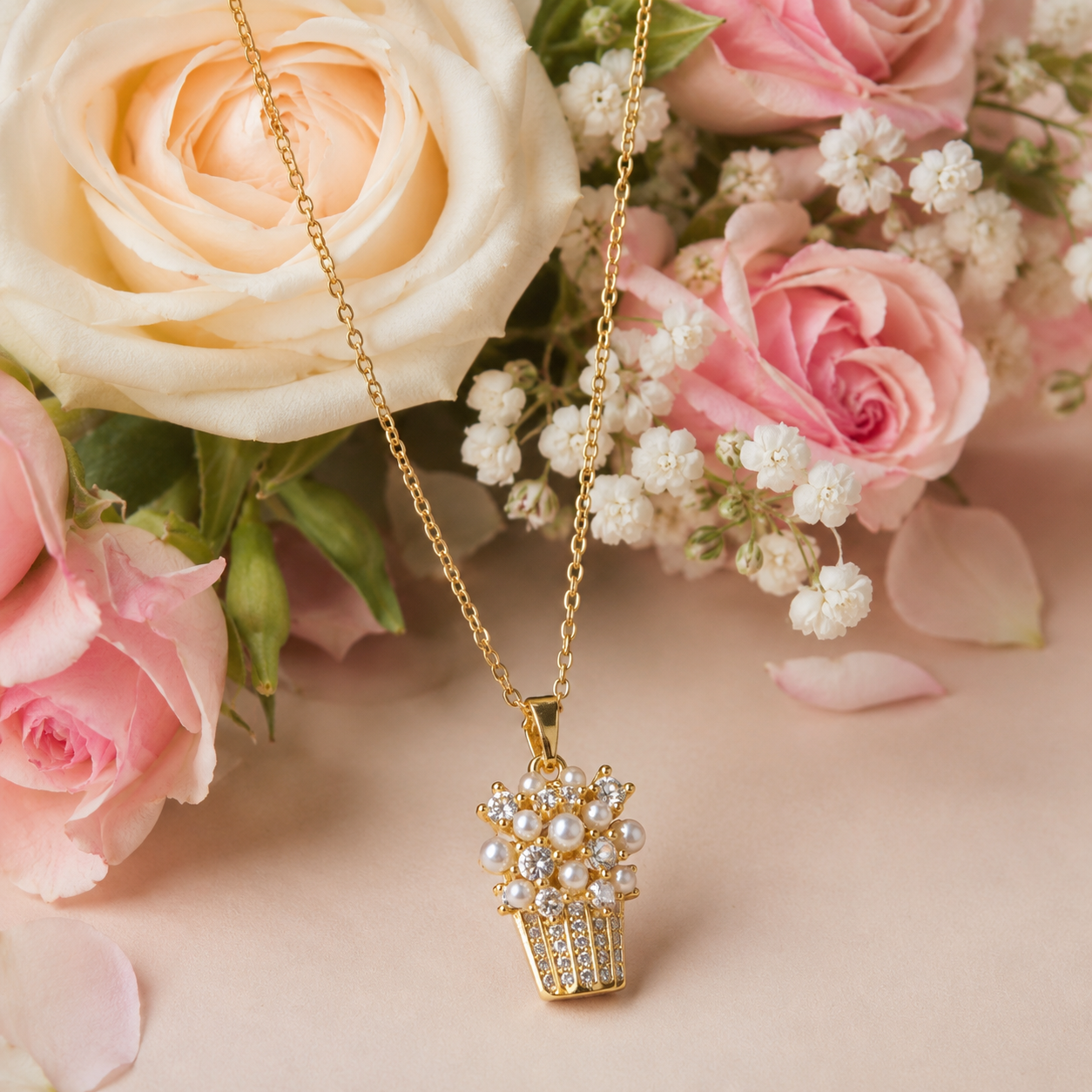 Blossom Basket Necklace
