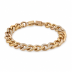 Cuban Link Rose-Gold Tone Statement Bracelet