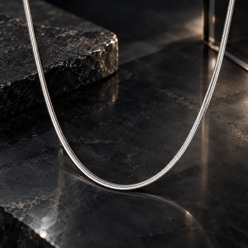 Silver Plated Snake Chain Necklace