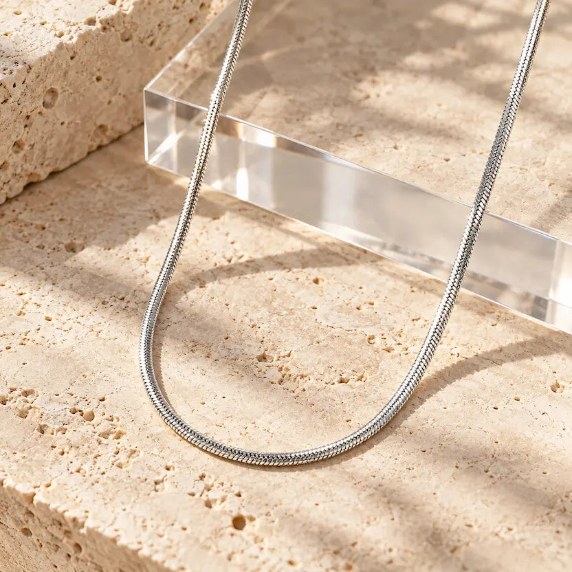 Silver Plated Snake Chain Necklace
