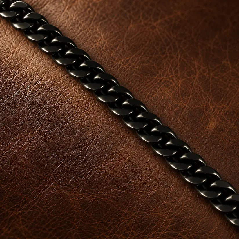 Black Cuban-Link Men's Bracelet