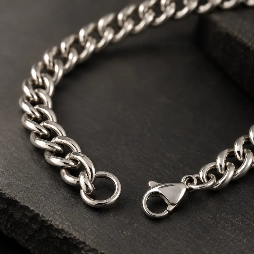 Slim Curb-Link Men's Bracelet