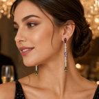 Multicolor stones Dangler Earrings