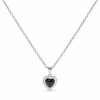 Midnight Heart Halo Necklace
