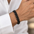 Black Cuban-Link Men's Bracelet