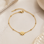 Daisy Solitaire Chain Bracelet