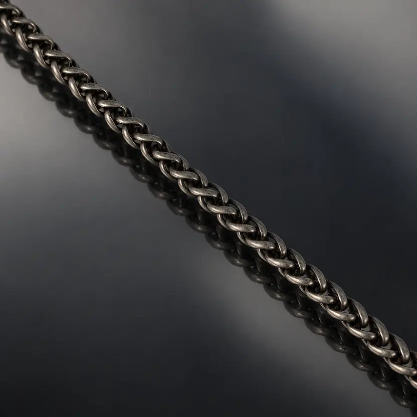 Gunmetal Magnetic Curb Men's Bracelet