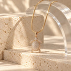 Turtle Pendant Snake Chain Necklace