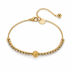 Square Stone Duo Chain Bracelet