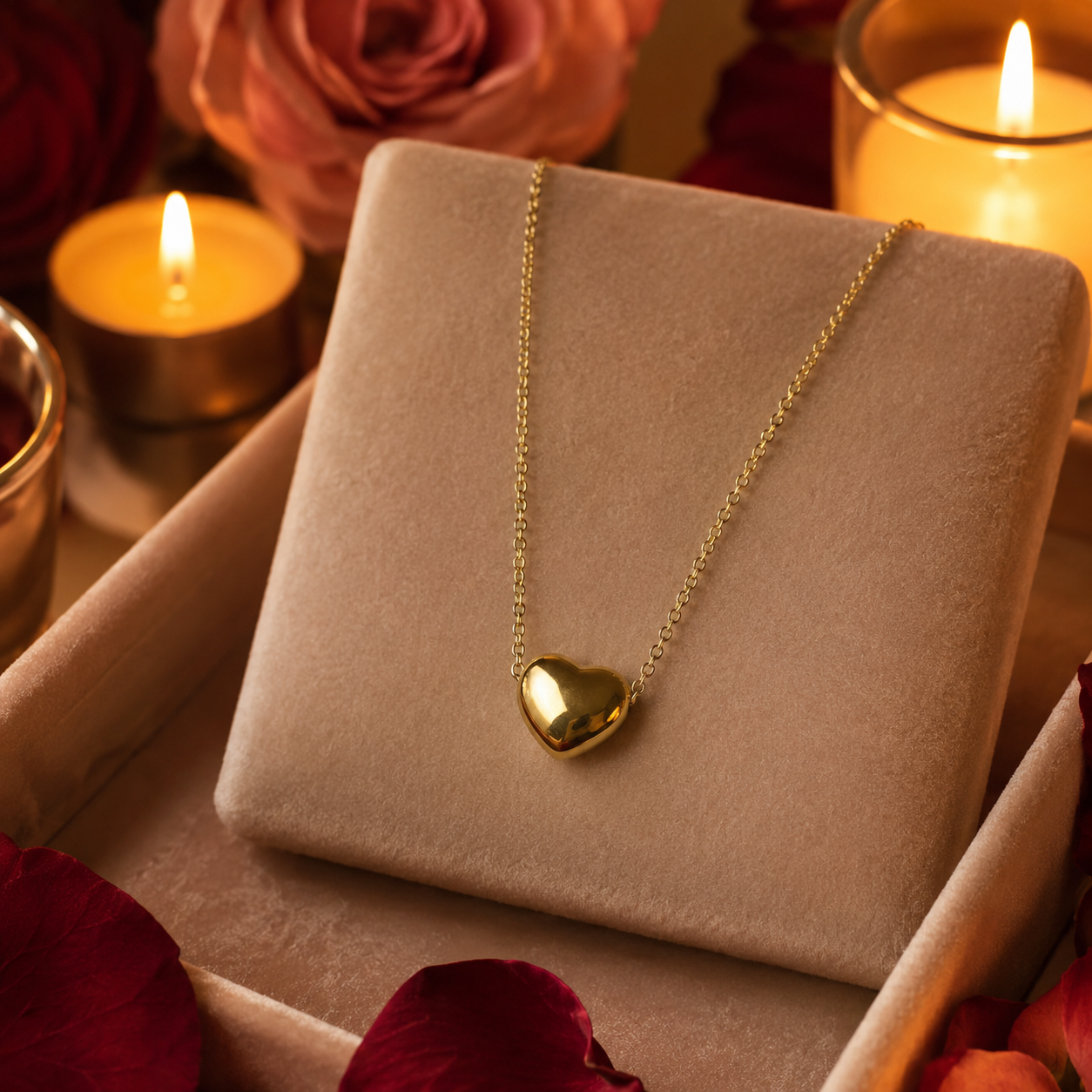 Glassy Heart Necklace